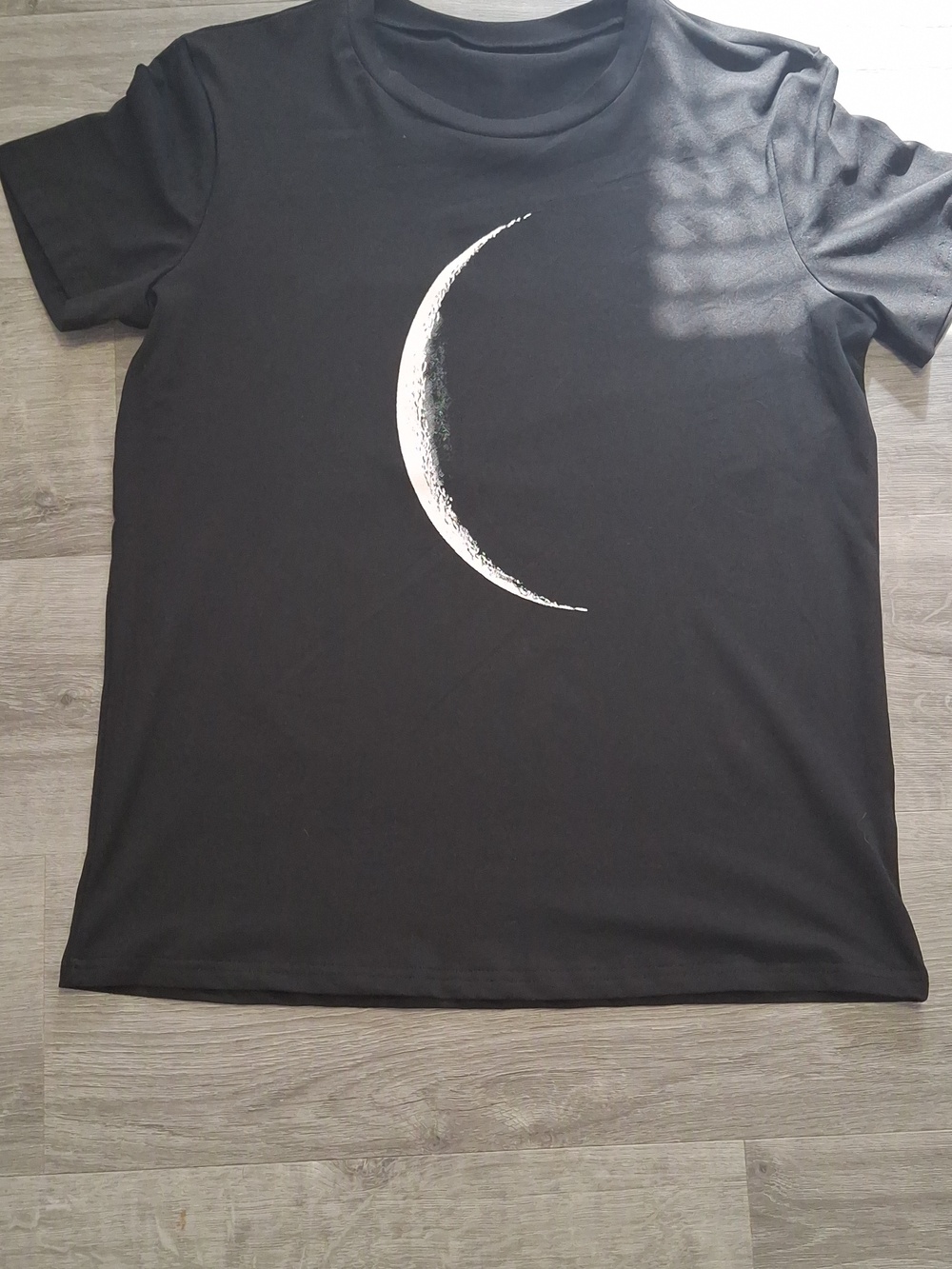Awesomec Black Tee with White Moon SIZE MEDIUM